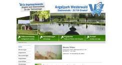 Desktop Screenshot of angelpark-westerwald.de