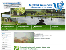Tablet Screenshot of angelpark-westerwald.de